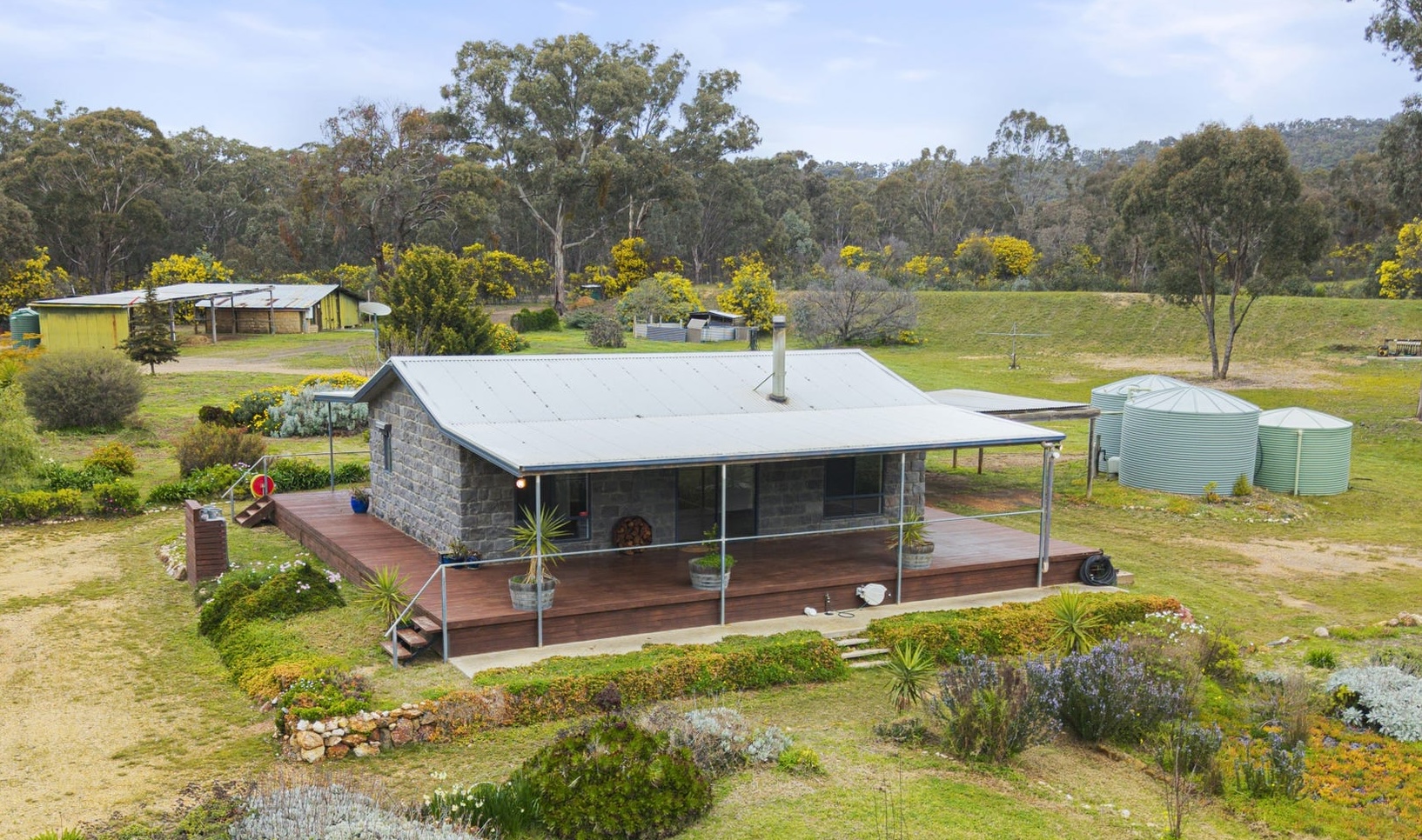 The property includes a two-bedroom house with modern interiors. Picture: realestate.com.au/buy