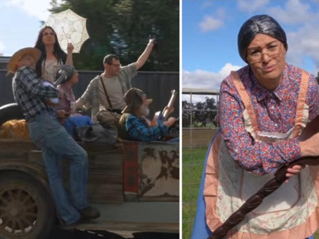 Wild Beverly Hillbillies-style promo for regional Victorian home