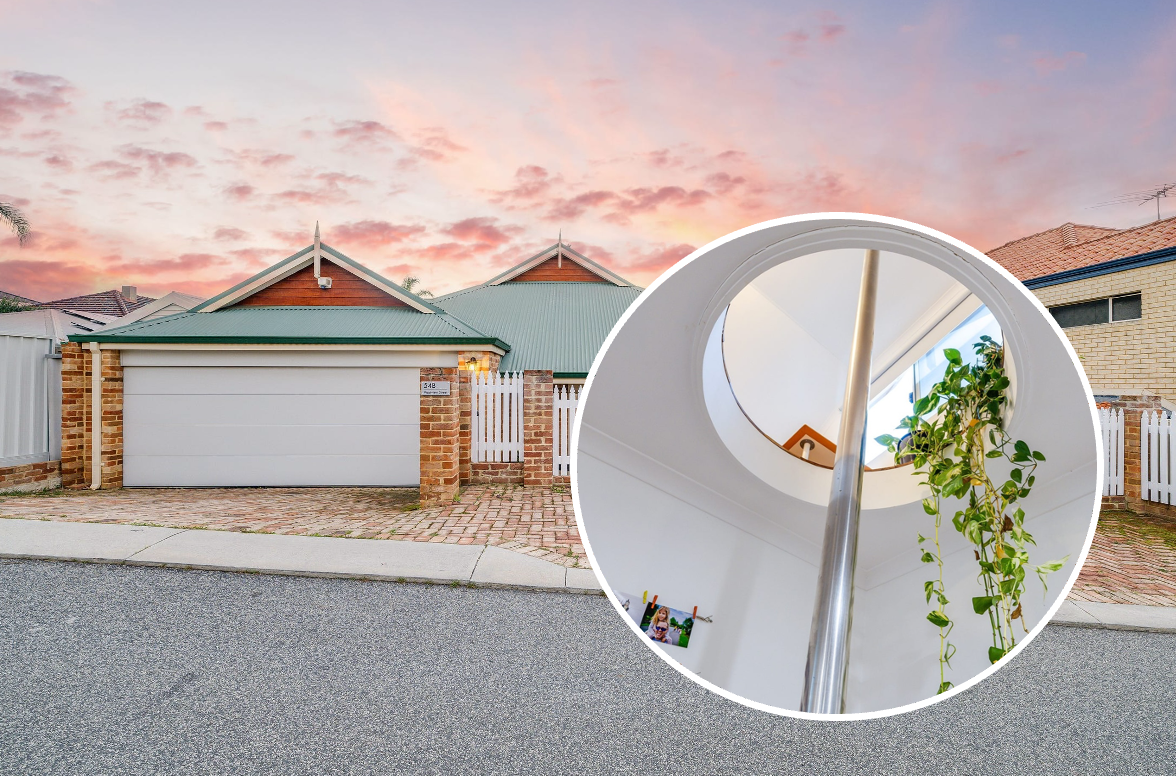 Suburban brick home with ‘pole position’ slides onto market