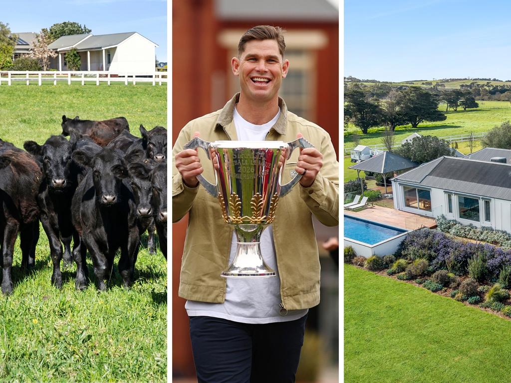 Geelong Cats star Tom Hawkins lists idyllic Barrabool farm for $4.85m