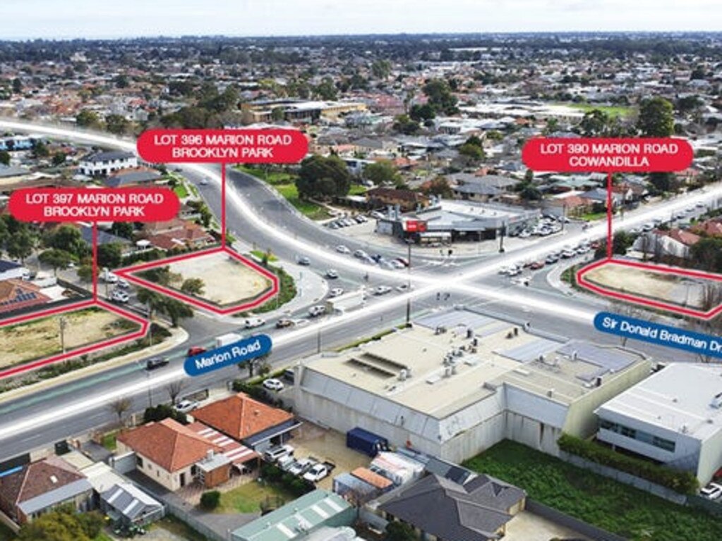 SA Government offloads land left over from intersection upgrade