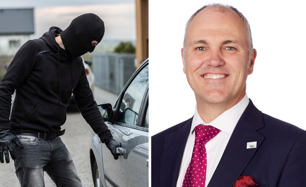 Former REIV president Adam Docking punched and robbed