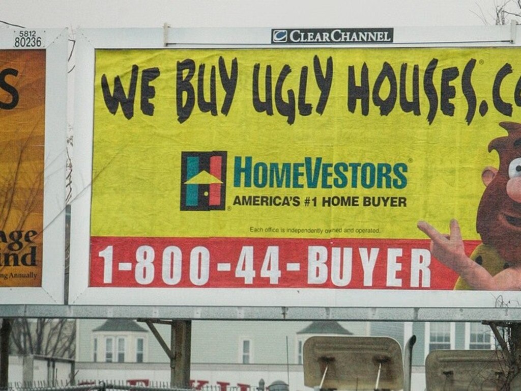 ‘We Buy Ugly Houses’ sign had a dark secret