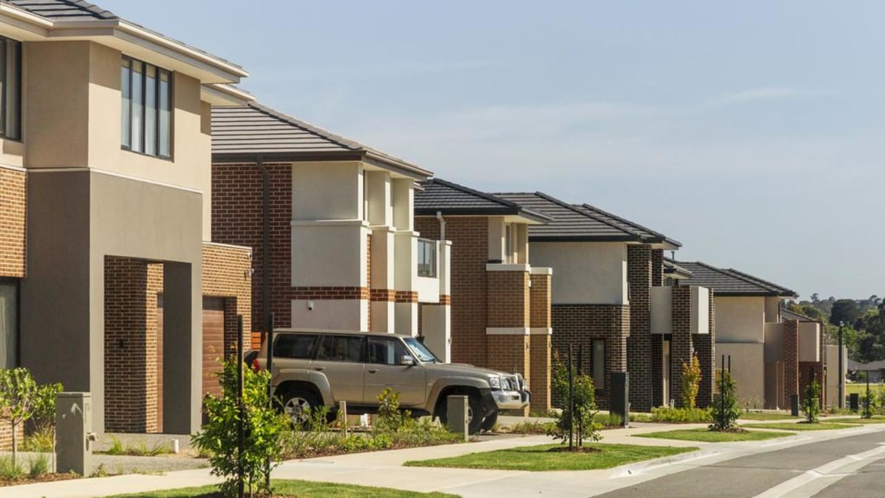 New Housing Estate In Australia Growing City Melbourne
